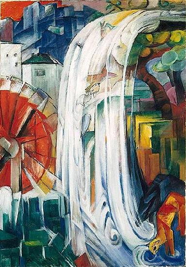 Franz Marc The Bewitched Mill oil painting image